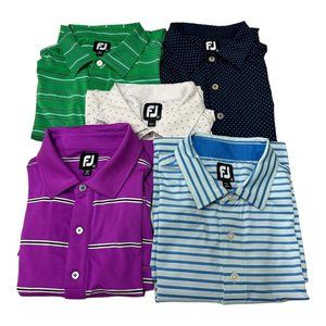 Lot of 5~ FootJoy Short Sleeved Stretch Polo Golf Shirts Men's XL ~ BEAUTIFUL